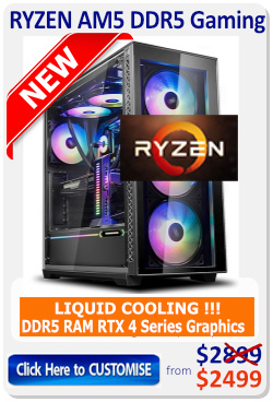 AMD RYZEN 5 DDR5 Gaming Computer gaming PC with unique case options, optimised for best performance & value.