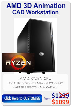 AMD Desktop PC for 3D Animation CAD etc