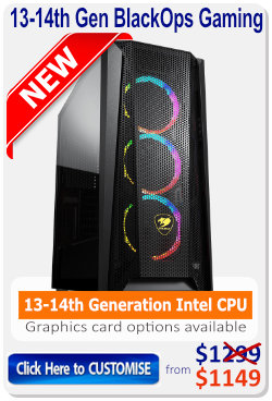 Intel 12th Generation Gaming PC with unique case options, optimised for best performance & value.