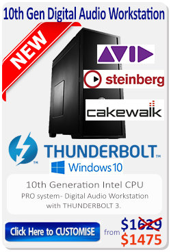 Professional 10th Gen Digital Audio Workstation computer