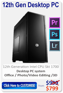 Intel 12th Gen desktop computer for the Professional